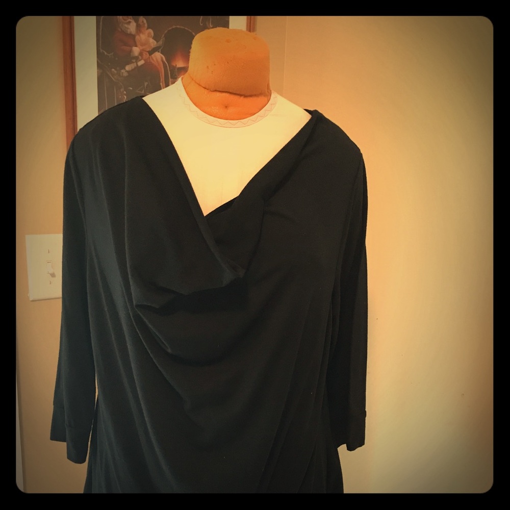 Black Cowl Neck  Top